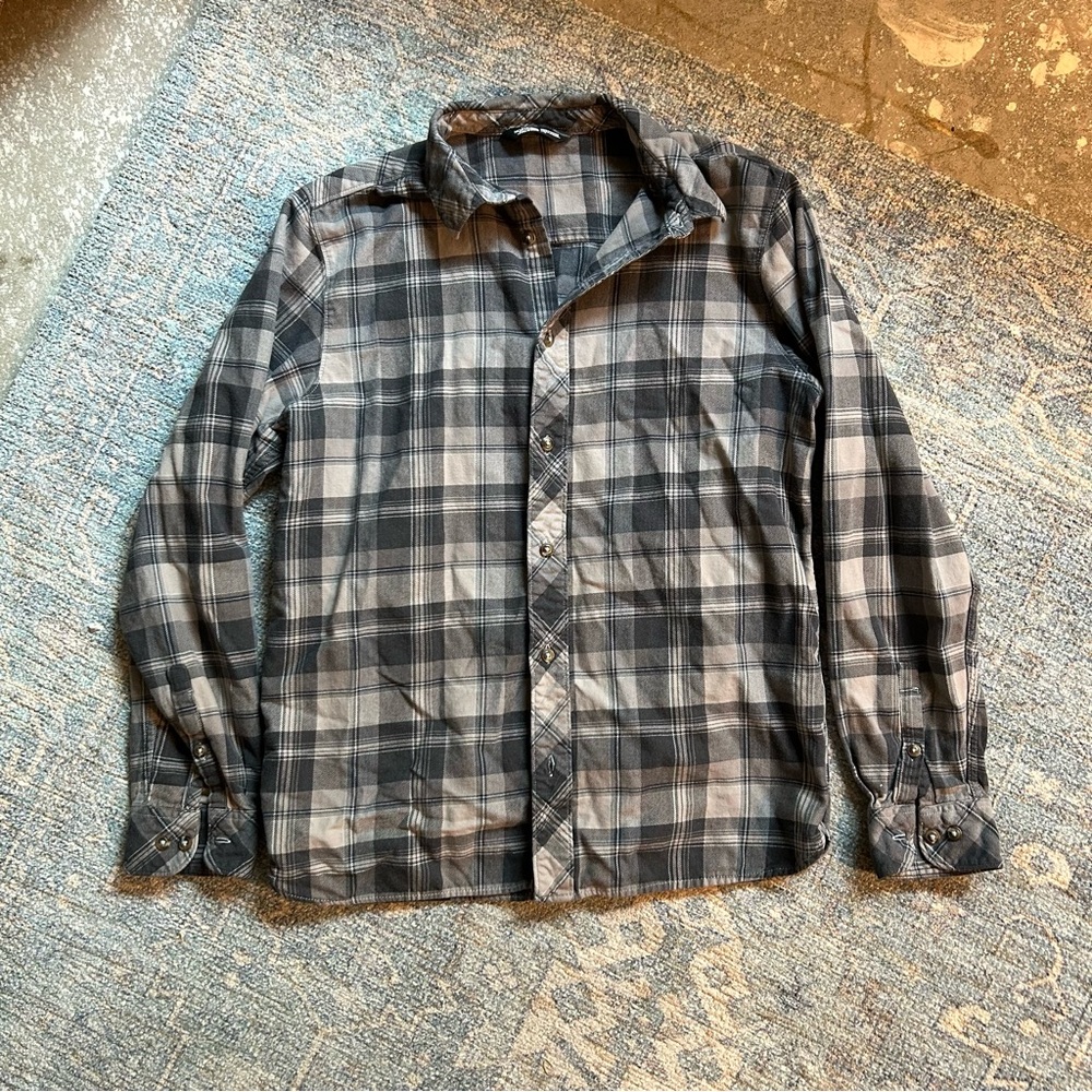 Men's The North Face Gray Plaid Shirt